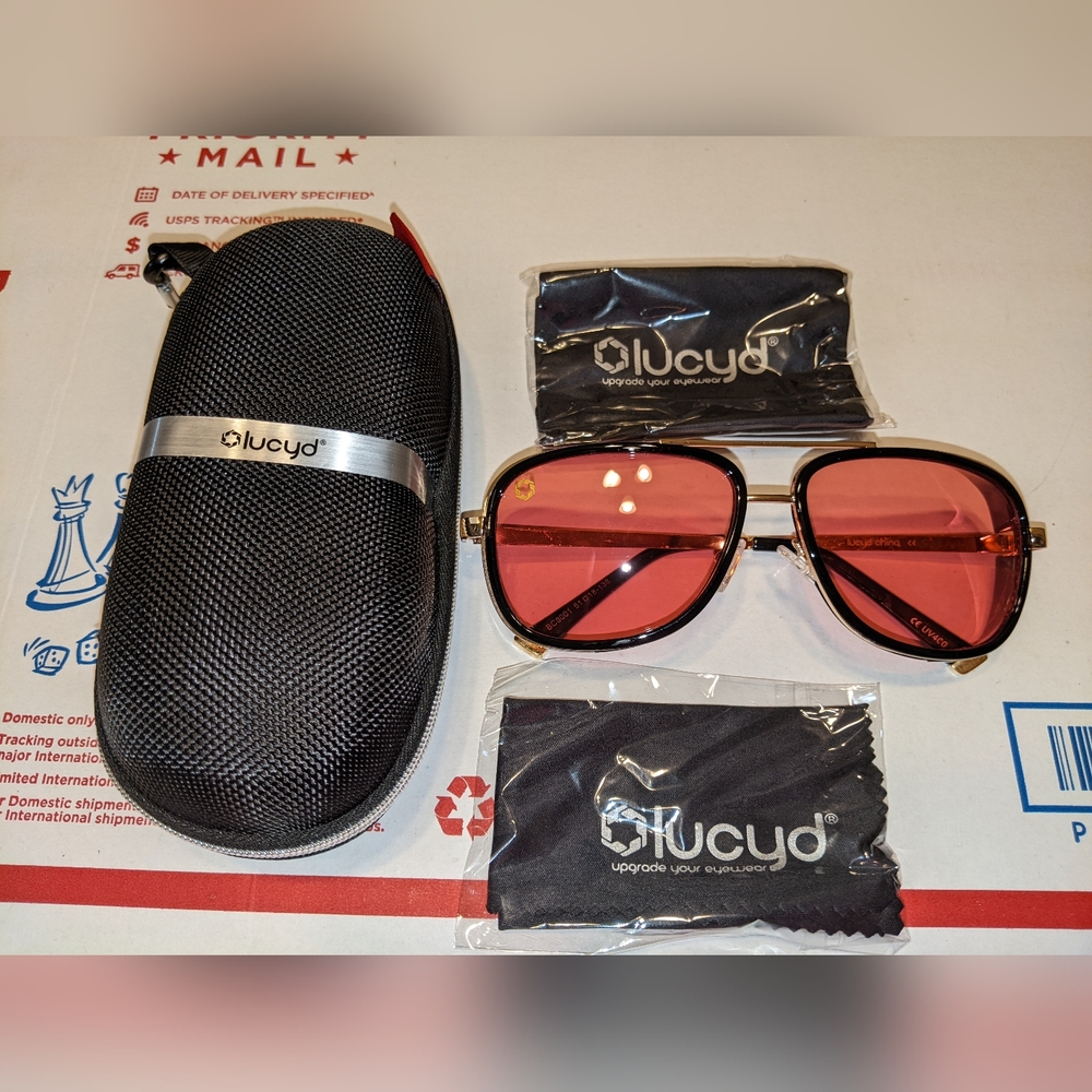 LUCYD Sherman Shades | Polarized Retro Sunglasses for Men Women RARE